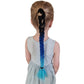 hair tie with blue plaits