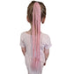 girls mermaid ponytail pink