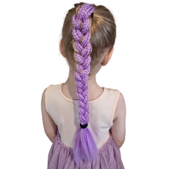 synthetic hair ponytail lilac