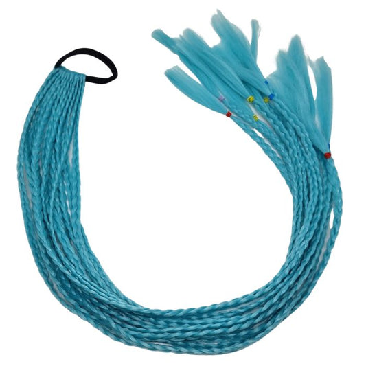 Light blue diy mermaid ponytail braid