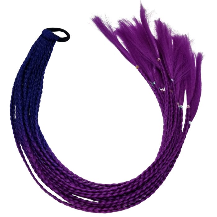 Purple Posy Mermaid Ponytail DIY