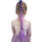 ombre purple hair plaits