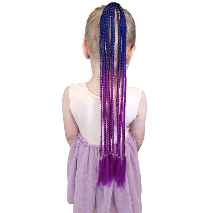 purple violet mermaid ponytail
