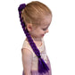 girls hair plait diy violet